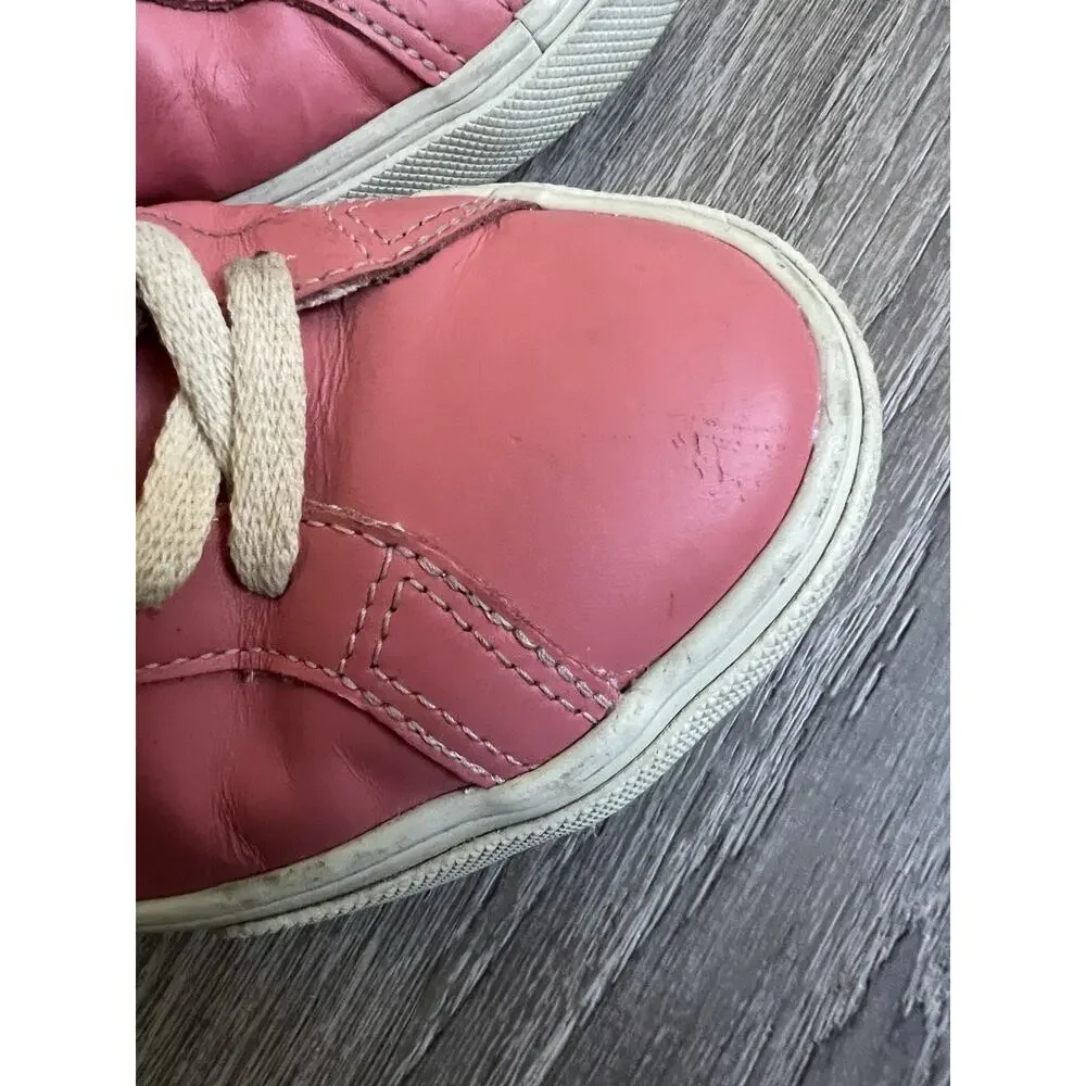 VEJA Esplar Womens Leather Sneakers Pink Sz 40 US 9 Lace Up Athletic Shoes